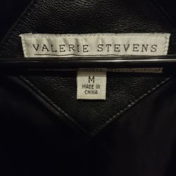Valerie Stevens Leather Jacket Size Medium Cash Only 