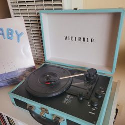 Victrola Record Player Teal
