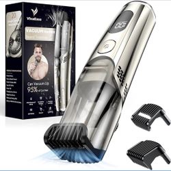Vacuum Beard Trimmer for Men