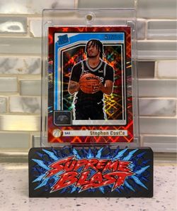 2024-25 Panini Donruss Rated Rookie International Red #244 Stephon Castle Spurs
