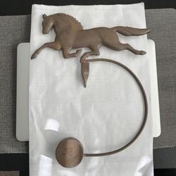 Vintage Metal Horse Balancing Pendulum 