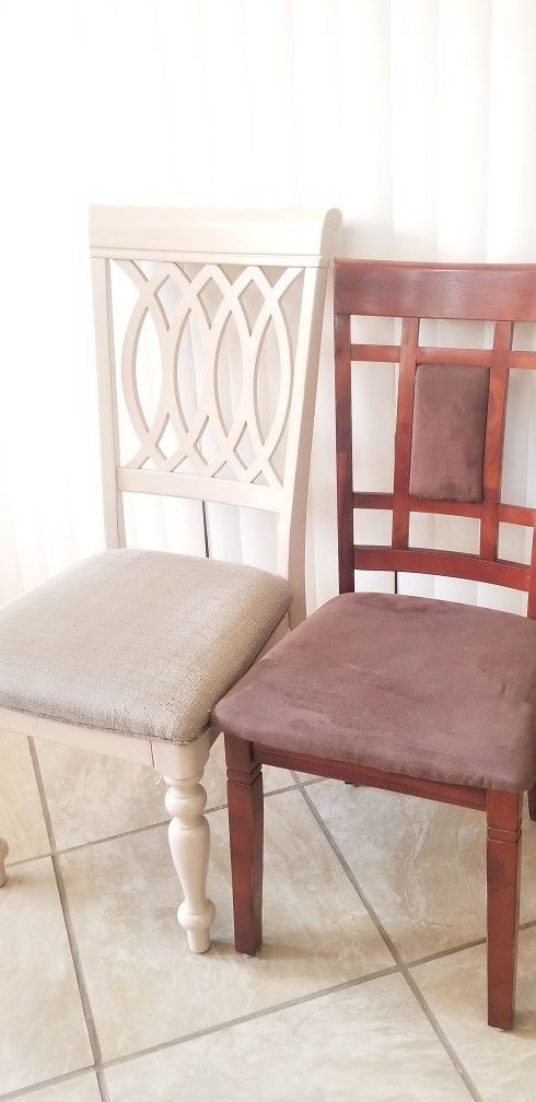 Nice 3 Brown CHAIRS ~ 6 Black Chairs~Tables AIRBnB Dining Kitchen