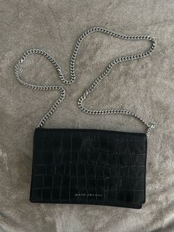 Marc Jacobs Party on a Chain Croc Embossed Leather Bag