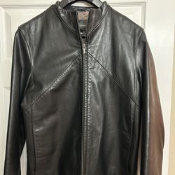 Vintage Banana Republic Leather Bomber Jacket 