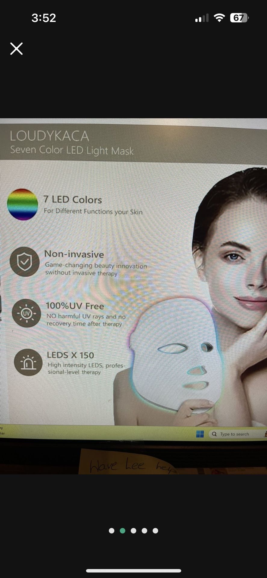 Led Face Mask Light Therapy-7 Colors