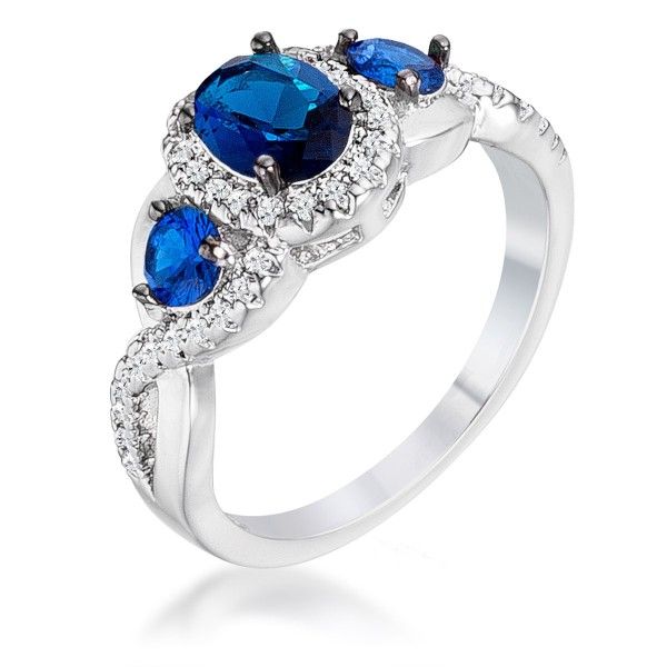 CZ and White Gold Dinner Ring