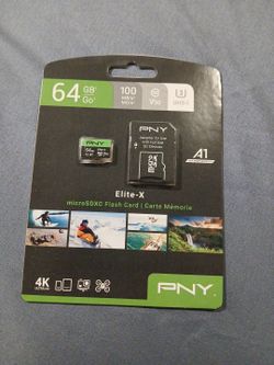 64 Gb micro SD and adapter