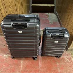 DELSEY PARIS Cruise 3.0 Hardside Expandable Luggage, GREY, 2 Piece Set
