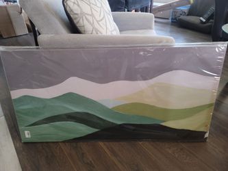 Abstract Mountain Landscape Canvas Wall Art