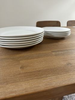 Martha Stewart White Salad And Dinner Plates