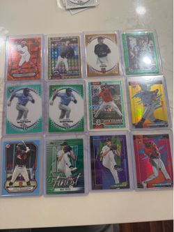 21 Baseball card numbered lot