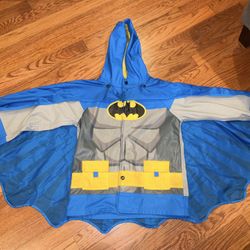 Batman Western Chief  5T Toddler Raincoat & Detachable Cape - Kids | Color: Blue | Size: 5T