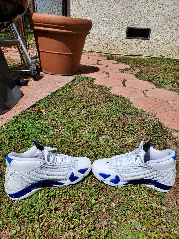 GmarShops Marketplace, Jordan 14 Retro White Hyper Royal