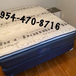 PILLOW  TOPS FOAM EXTRA FIRM ,SEMI SOFT OR SOFT WITH BOX SPRING INCLUDED  ☑️KING=309☑️QUEEN =$240✔️FULL=$210$