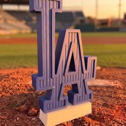 Mini "LA" Los Angeles Dodger Sign