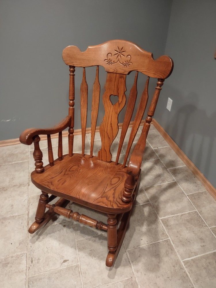 Vintage Wood Rocking Chair - S Bent & Bros