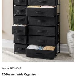 12 Drawer Wide Organizer