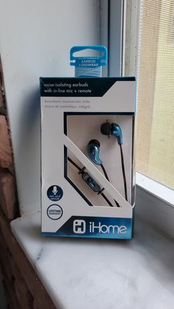 Noise isolating earbuds earphones w/ mic & remote