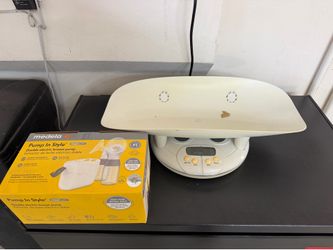 Baby scale and breast pump