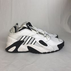Men's Adidas Streetball Athletic  Shoes Sneakers White Black FY7100 Size 9.5 New without box.