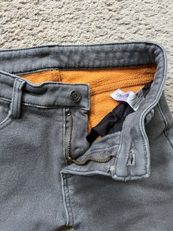 (2) Youth Boys Size 8 Fleece Lined Grey Pants