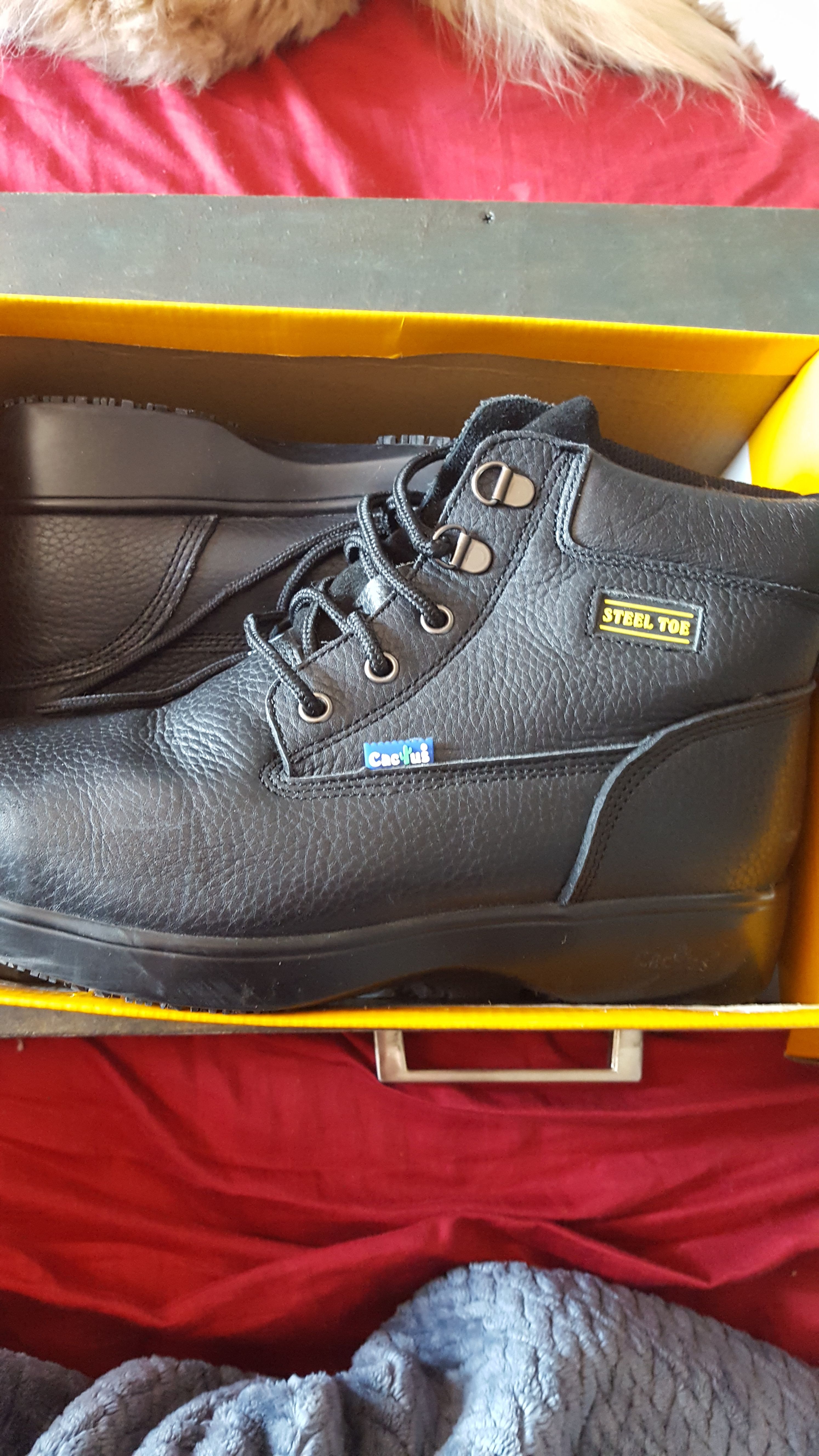 Women steel toe boots