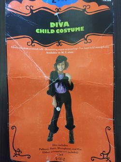 New Diva Halloween costume Sz 8-10