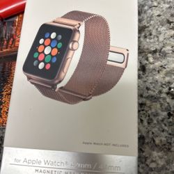 Rose Gold Magnetic Apple Watch Band, 42 Mm 44 Mm Rose gold magnetic Apple Watch band, 42 mm 44 mm