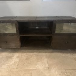 Modern Industrial Iron Tv Stand