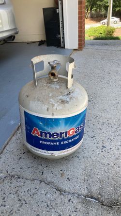 Propane tank with gas remaining