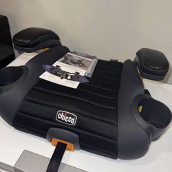 Chicco GoFit Plus Backless Booster Car Seat - Iron (Black), New