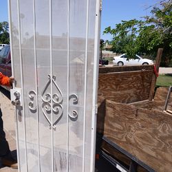 Security screen door