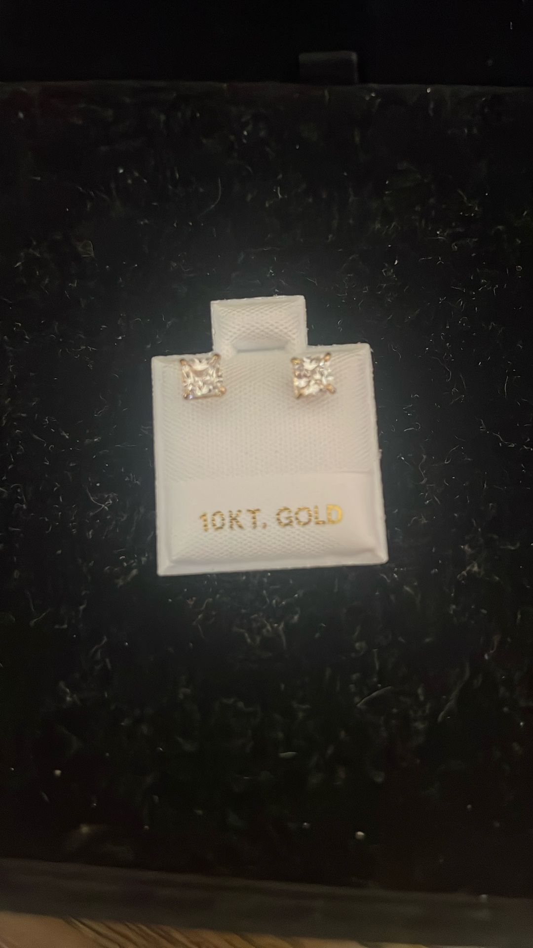 10kt Gold Stud Eaarings AAA CZ