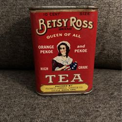 Vintage Betsy Ross Tea Tin Can