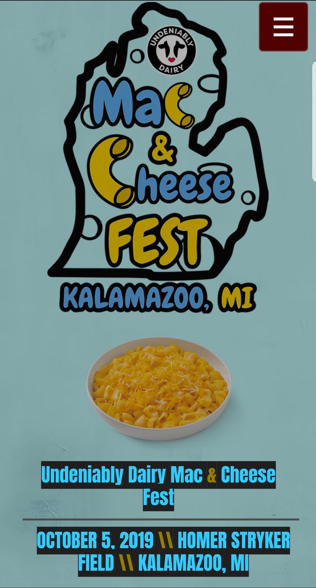 Mac and cheese GA Mac only festival ticket