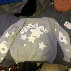 Grey Sp5der Hoodie