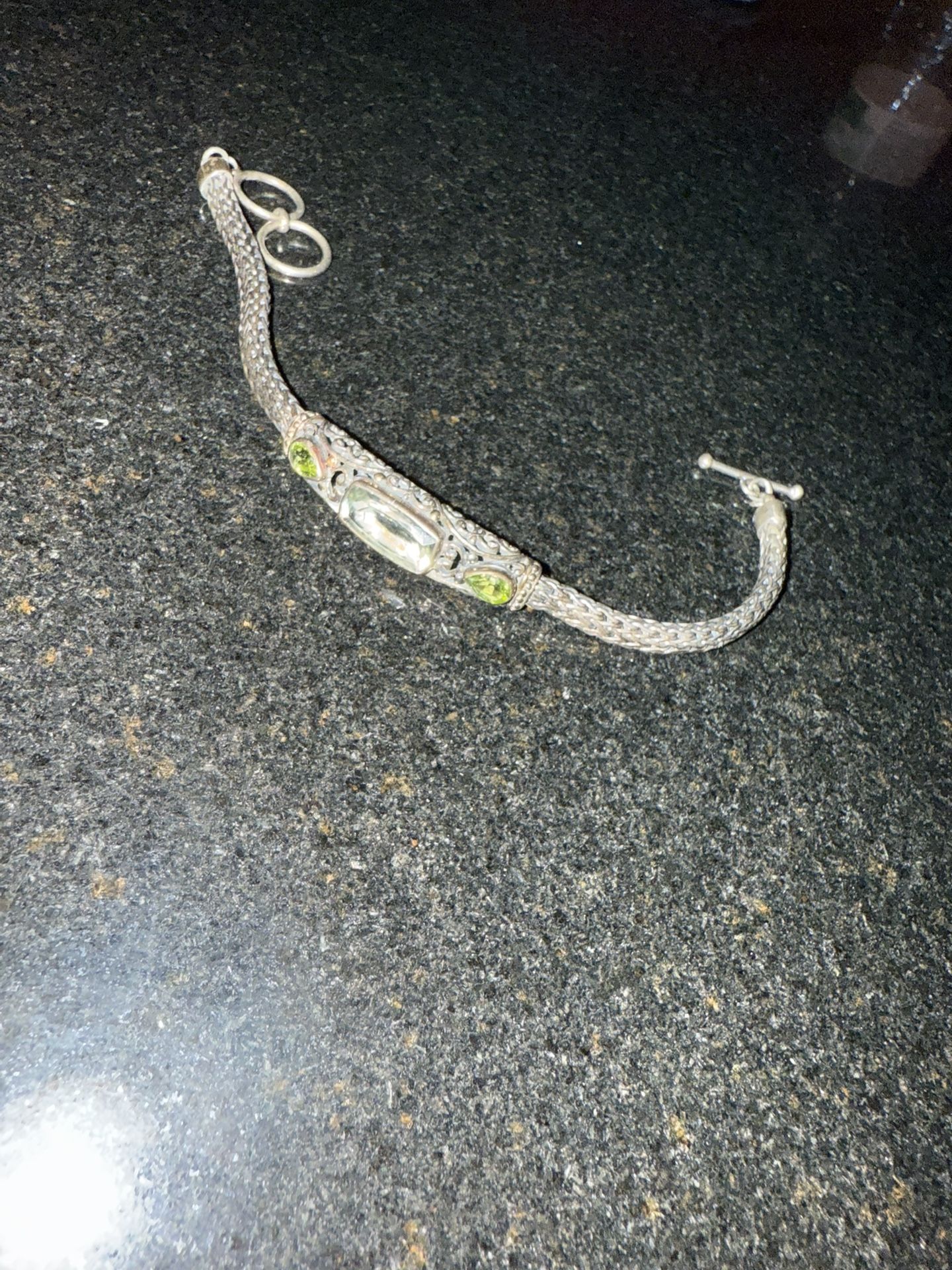 Sterling Silver and 18k Gold Bracelet