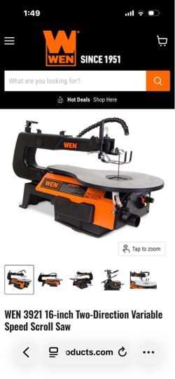 Scroll Saw-WEN 3921 16-inch Two-Direction Variable Speed Scroll Saw
