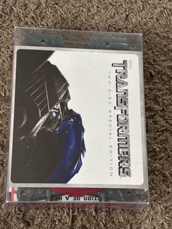 Transformers (DVD, 2007, 2-Disc Special Edition) Optimus Prime Ltd Ed Case -Rare