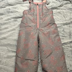 Toddler Girls Snow Bibs Size 2t
