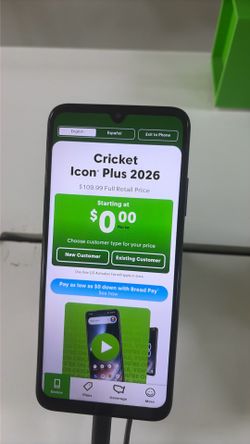 Cricket icon plus $0 when you bring a number