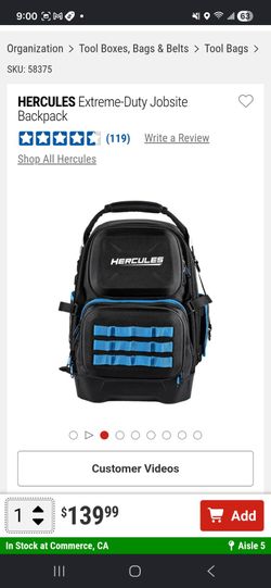 Harbor Freight Work Back Pack