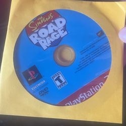 Ps2 The Simpsons Road Race Game 