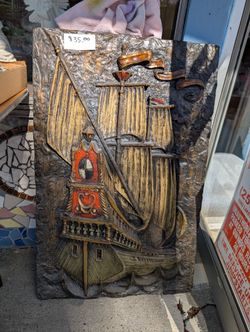 Large Mediterranean 3 Dimensional Wall Hanging