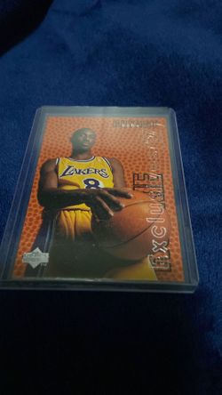 Kobe rookie exclusives card either 700$ cash or 800 for Apple Pay