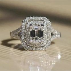 10k Gold Filled 2.68 Synthetic Diamonds Ring Size 5-10 Available 
