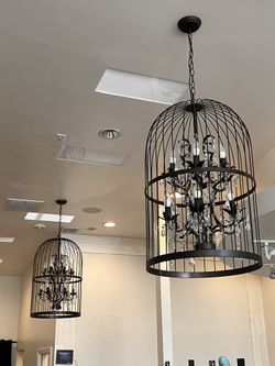 Whse of Tiffany RL8058B Rinee Cage Chandelier Birdcage Chandelier