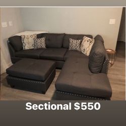 Grey Sectional Set 