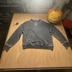 Grey Quarter Zip Sweatshirt