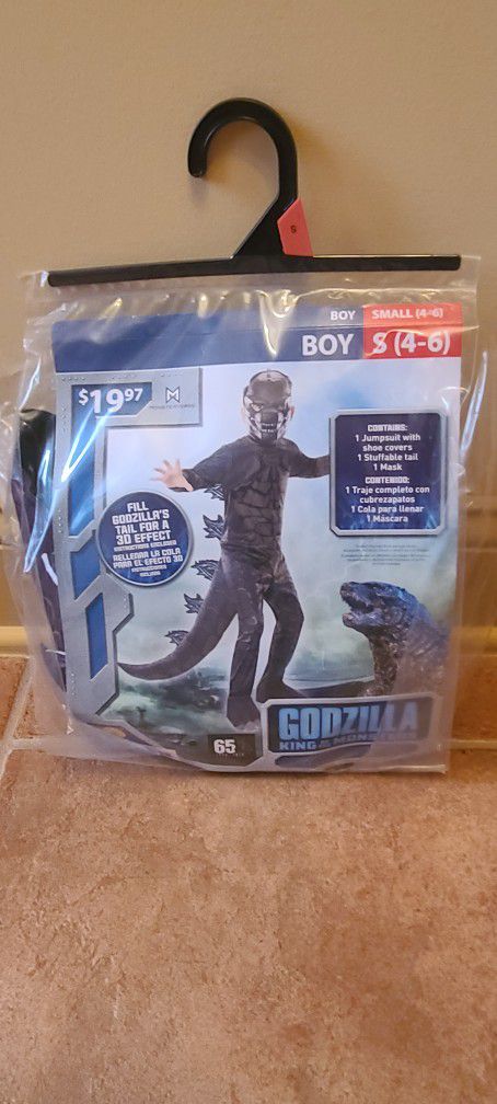 Godzilla boys Sz 4-6 Halloween Costume 